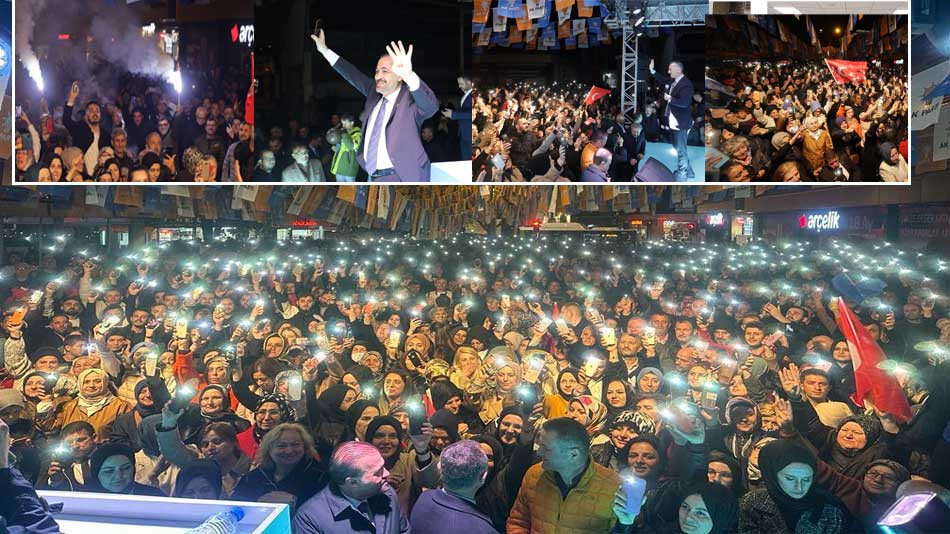 AK Parti, mahalle buluşmasındaki coşku  geceyi ışıl ışıl aydınlattı