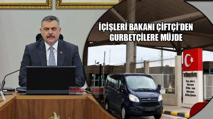 Bakan &Ccedil;ift&ccedil;i'den gurbet&ccedil;ilere ara&ccedil; m&uuml;jdesi