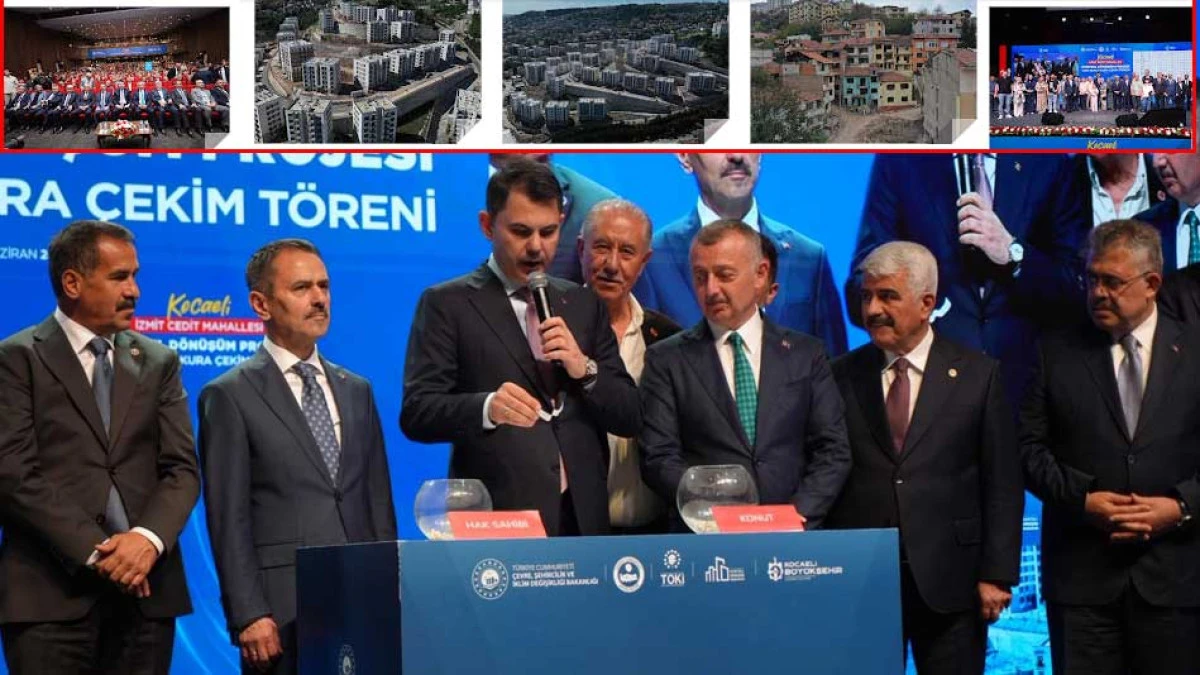 Bakan Kurum Kocaeli'de Cedit i&ccedil;in m&uuml;jdeyi verdi