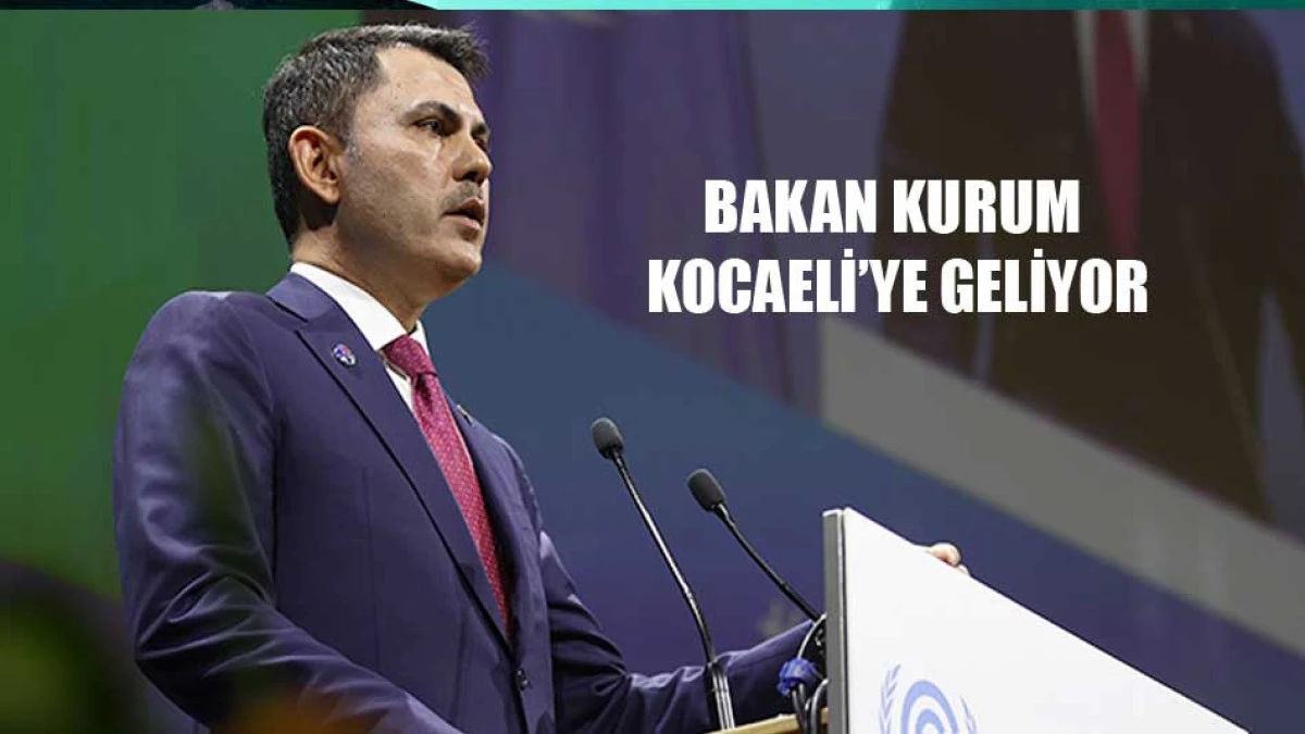 Bakan Kurum Kocaeli'ye d&ouml;n&uuml;ş&uuml;m i&ccedil;in geliyor