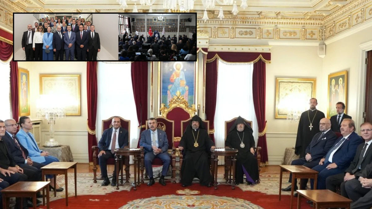 Bakan Tekin'den Ermeni okulu ve Patrikhane'ye ziyaret