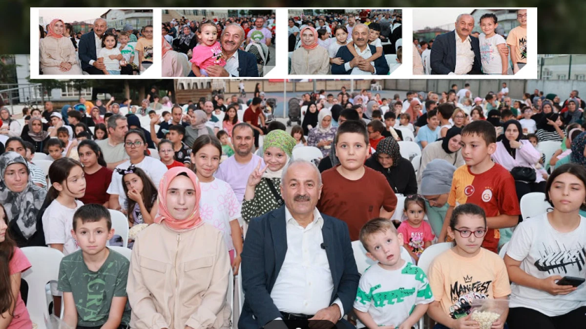 Başkan B&uuml;y&uuml;kg&ouml;z, &ccedil;ocukların sinema keyfini paylaştı