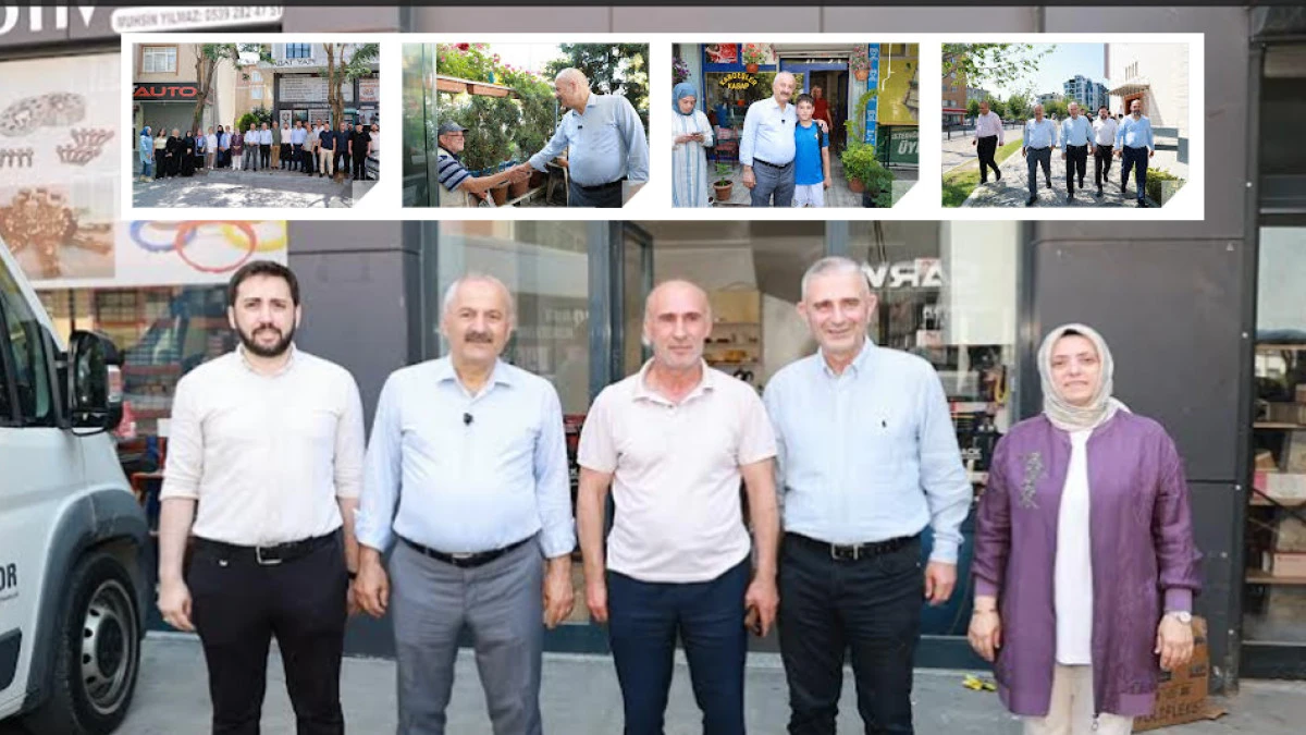Başkan B&uuml;y&uuml;kg&ouml;z ile Başkan Kaya esnafla buluştu
