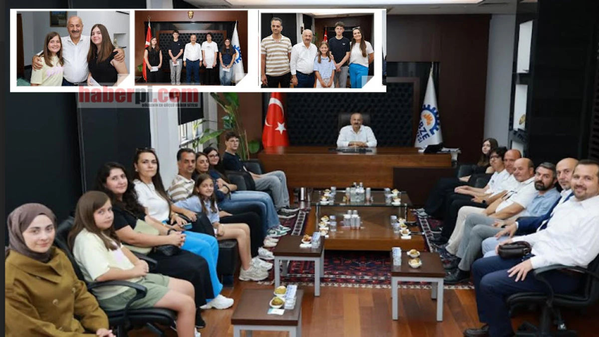 Başkan B&uuml;y&uuml;kg&ouml;z LGS T&uuml;rkiye birincilerini ağırladı