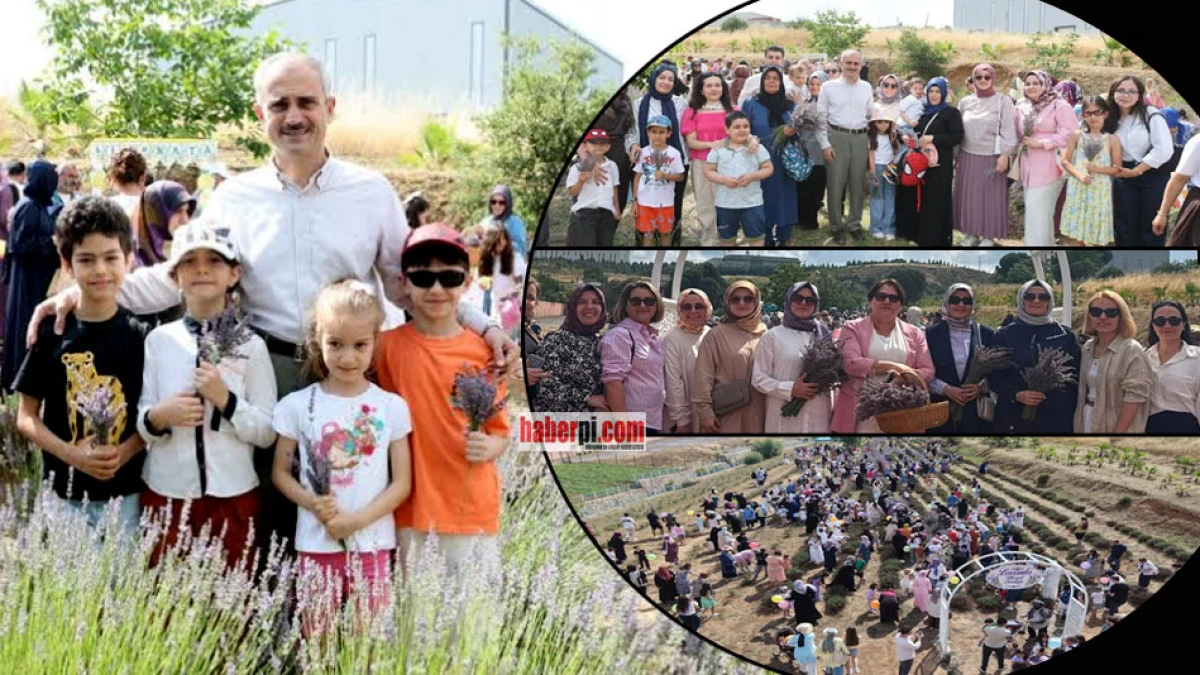 Başkan &Ccedil;ift&ccedil;i, &Ccedil;ayırovalılarla lavanta hasadında buluştu