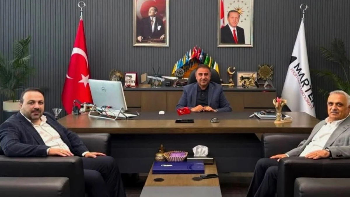 Başkan Yıldırım'dan MARTEK'in başarılı Genel M&uuml;d&uuml;r&uuml; Okur'a ziyaret