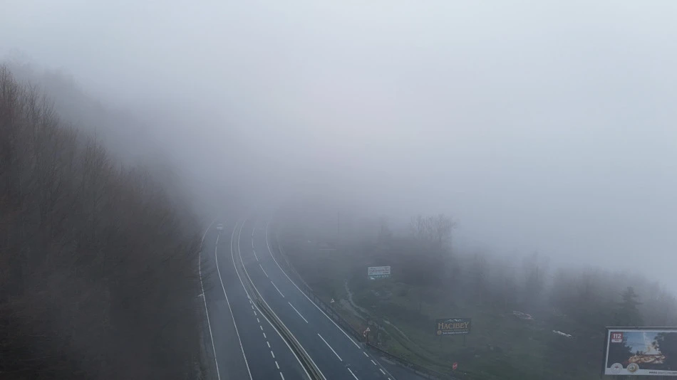 Bolu Dağı'nda sis ve sağanak uyarısı 
