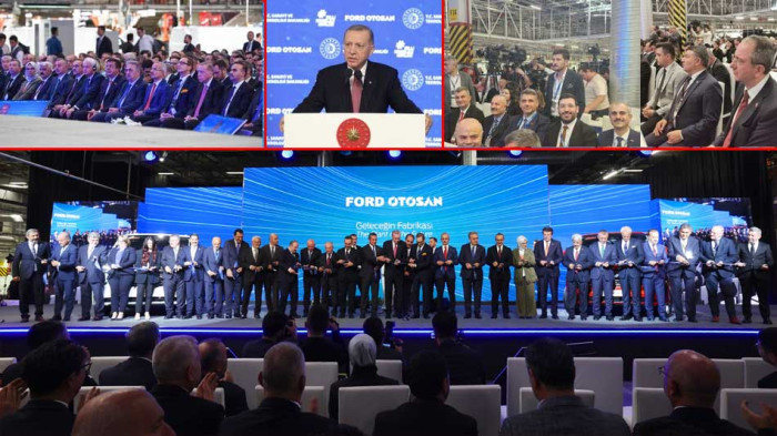Cumhurbaşkanı Erdoğan Ford Otosan'ın açılışı için Kocaeli'ye geldi
