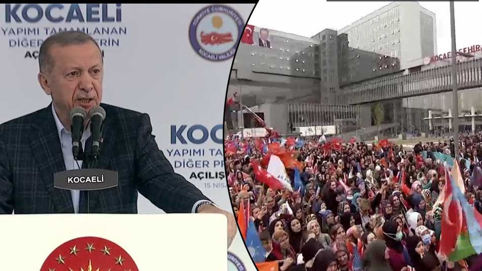 Cumhurbaşkanı Erdoğan Kocaeli'de 