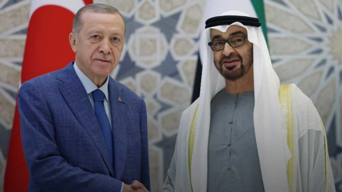 Cumhurbaşkanı Erdoğan Al Nahyan ile g&ouml;r&uuml;şt&uuml;