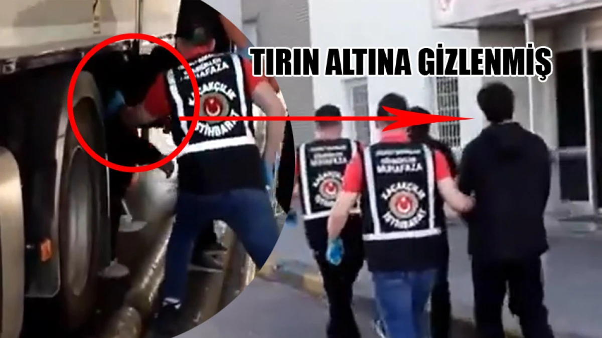 Cumhurbaşkanına hakaretten aranan şahıs tırın altından &ccedil;ıktı