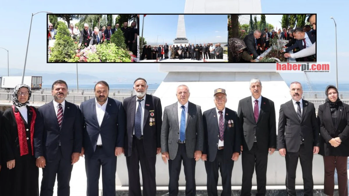 Dilovası Protokol&uuml; aziz şehitlerimiz dualarla anıldı