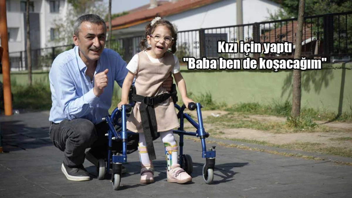 Fedakar baba, minik kızı i&ccedil;in umut yolu inşa etti