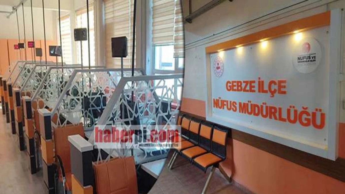 Gebze N&uuml;fus M&uuml;d&uuml;rl&uuml;ğ&uuml; taşınıyor. İşlem yapılmayacak