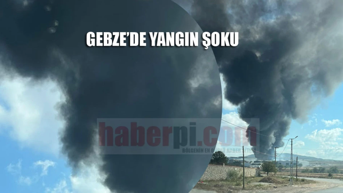 Gebze'deki fabrika alev alev yandı