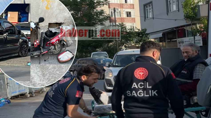 Gebze'deki kazada motosiklet sürücüsü ölümden döndü