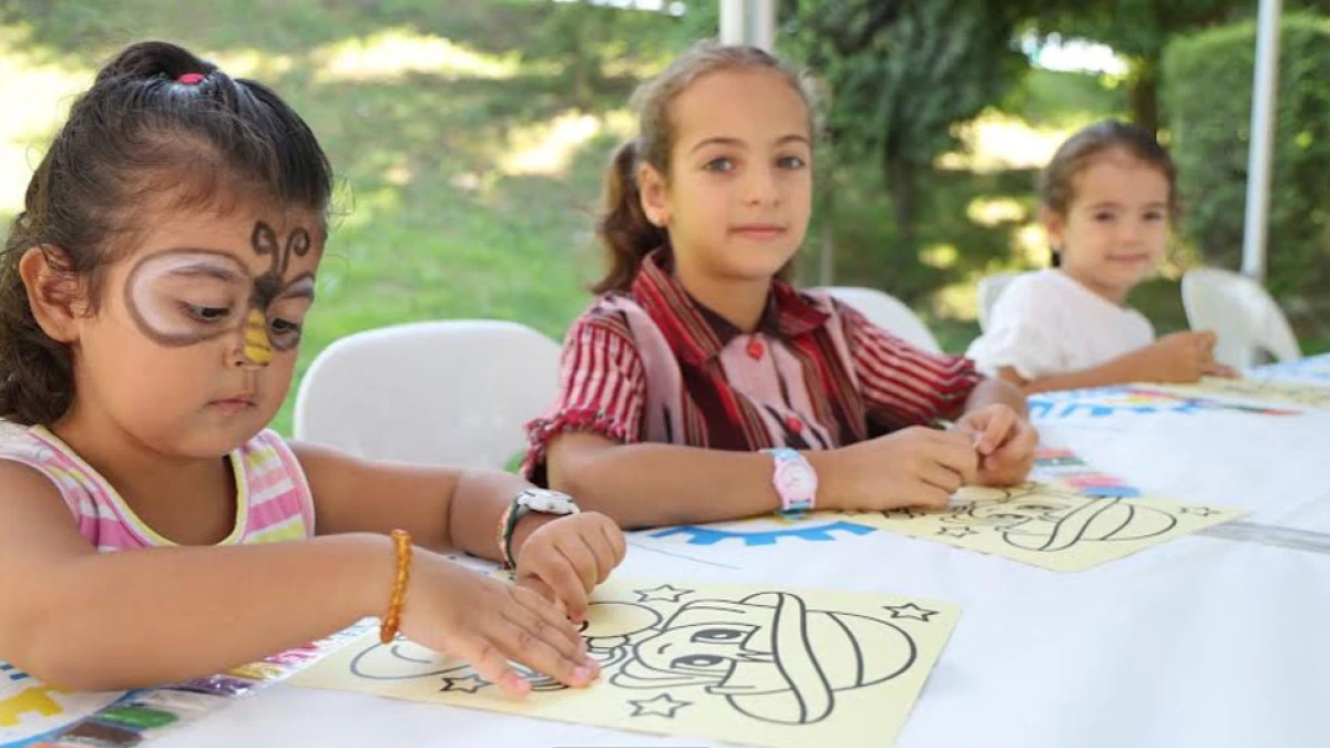 Gebze belediyesinden, miniklere a&ccedil;ık havada etkinlik 