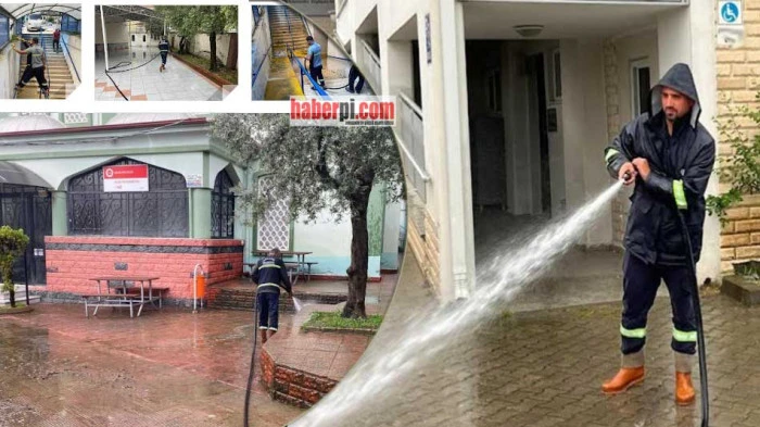G&ouml;lc&uuml;k belediyesi kenti k&ouml;şe bucak temizledi