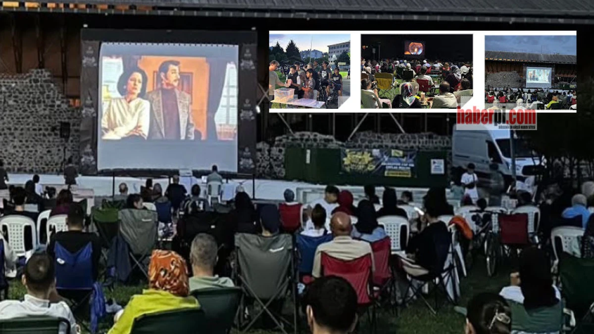 G&ouml;lc&uuml;k'te a&ccedil;ık havada film keyfi