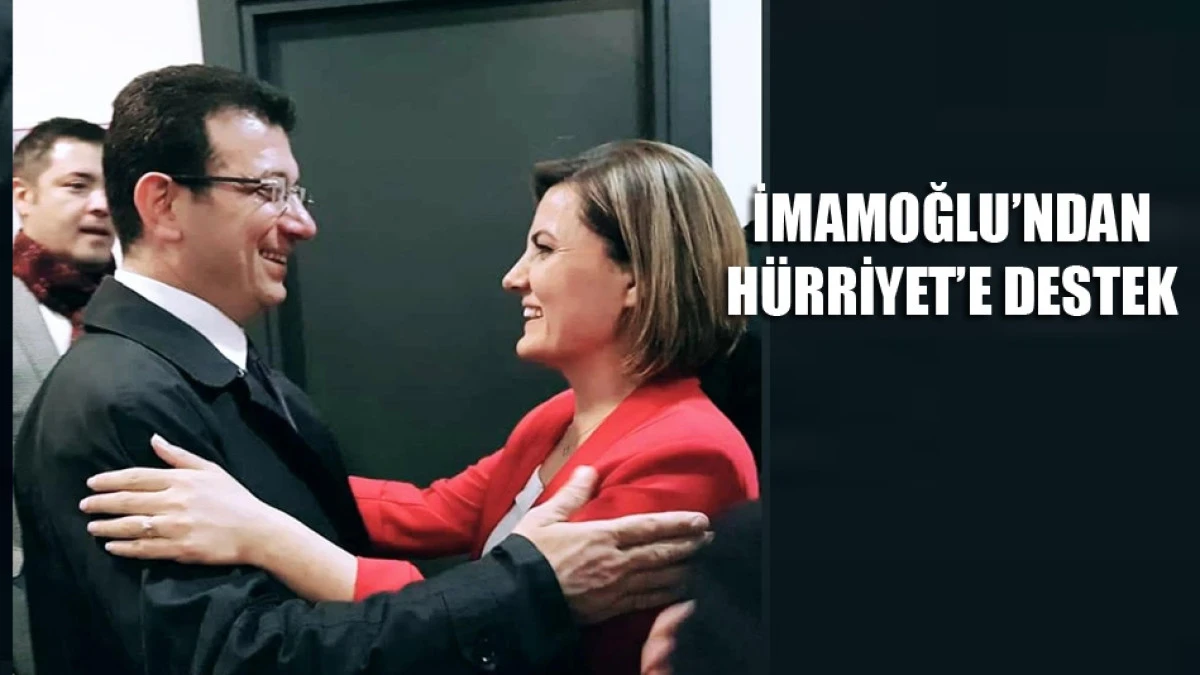 İmamoğlu'ndan Fatma Kaplan H&uuml;rriyet'e destek 