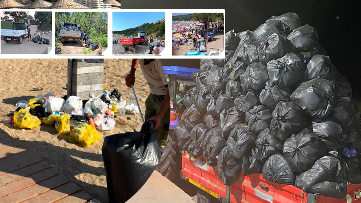 Kandıra sahillerinden tonlarca &ccedil;&ouml;p toplandı