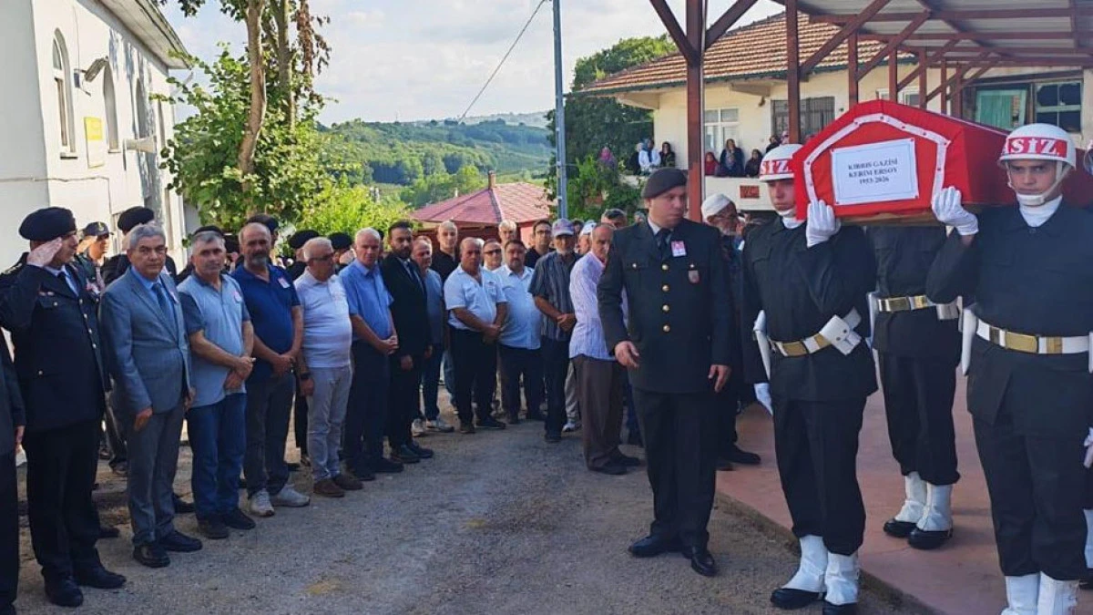 Kıbrıs Gazimiz Kerim Ersoy son yolculuğuna uğurlandı