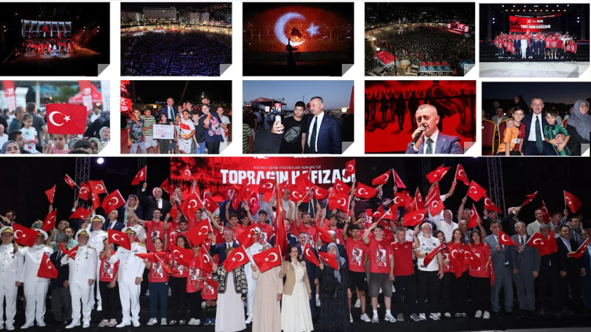 KOCAELİ, 15 TEMMUZ RUHUNU 10. YILINDA YAŞATTI