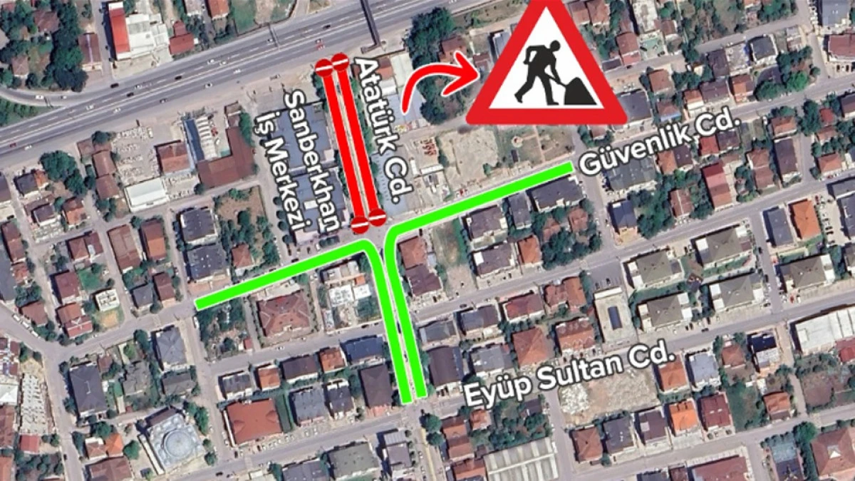 Kocaeli Dikkat! Başiskele Atat&uuml;rk Caddesi ara&ccedil; trafiğine kapatıldı
