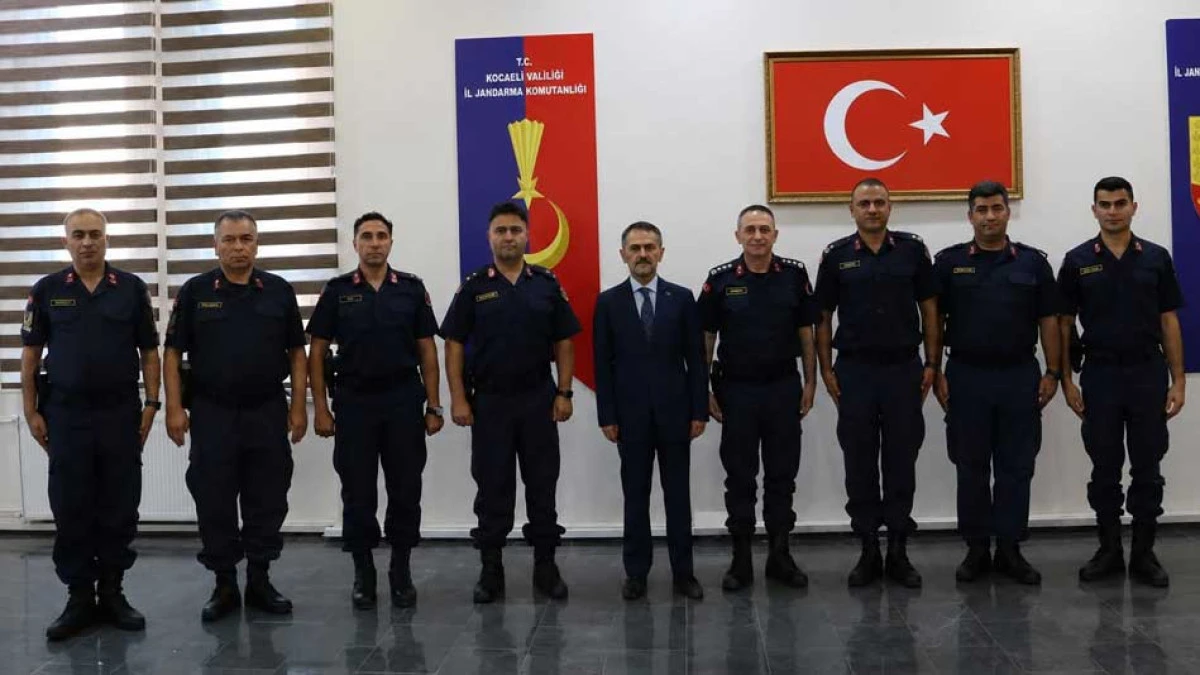Kocaeli  İl Jandarma Komutanlığına veda ettiler