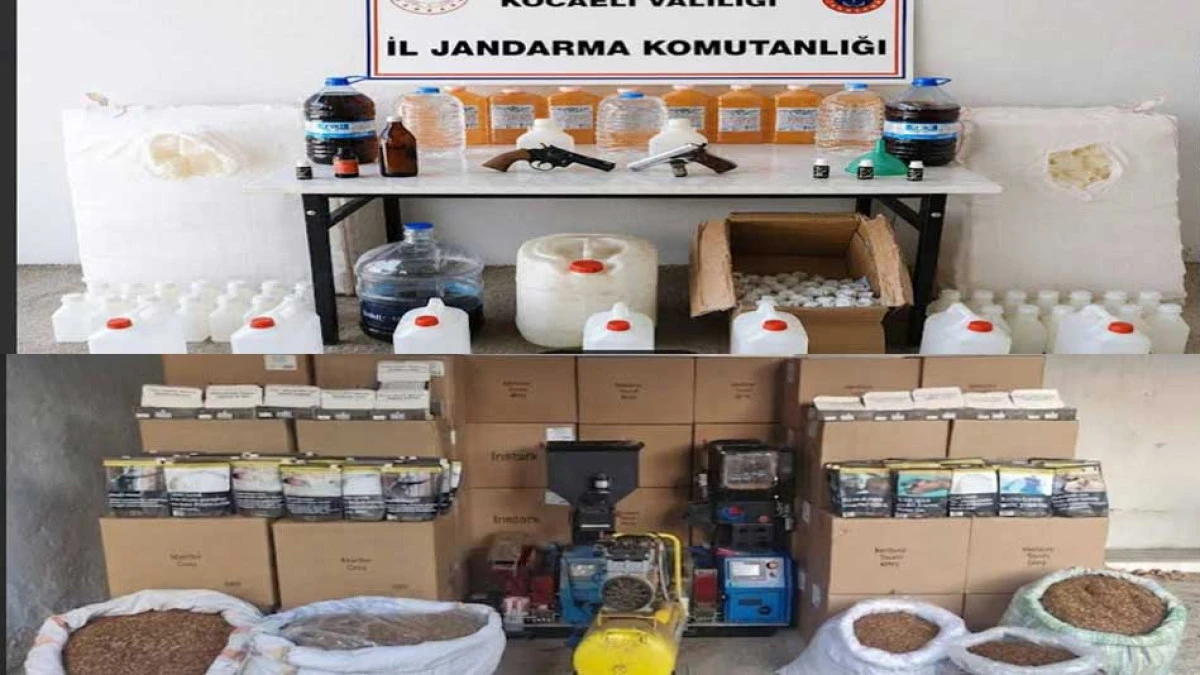 Kocaeli Jandarma ekiplerinden ka&ccedil;ak&ccedil;ılara operasyon