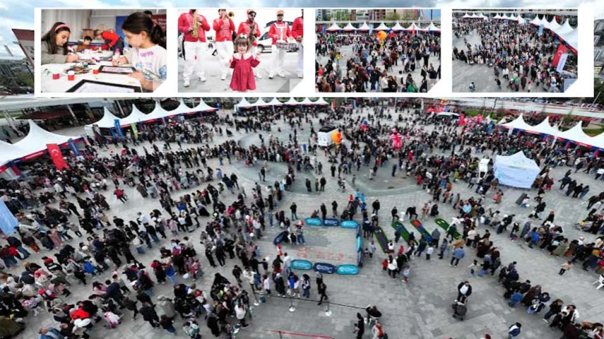 Kocaeli Milli İrade Meydanı &ccedil;ocuklarla dolup taştı