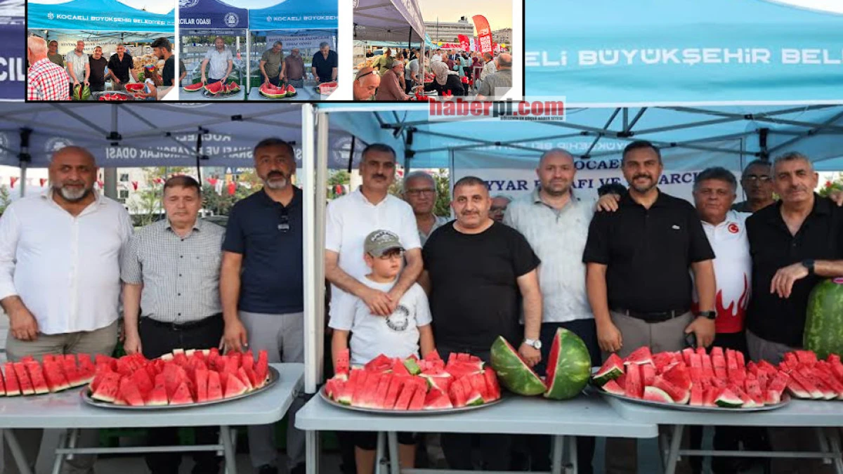 Kocaeli Pazarcılar Odası, &Uuml;&ccedil; Ton Karpuz İkram Etti