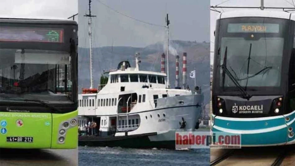 Kocaeli'de bayram coşkusu i&ccedil;in ulaşım &uuml;cretsiz
