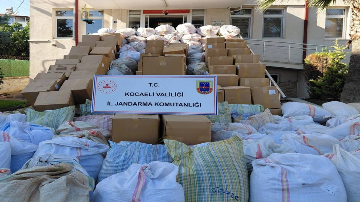 Kocaeli'de ele ge&ccedil;irildi. Piyasa değeri 5 Milyon TL 