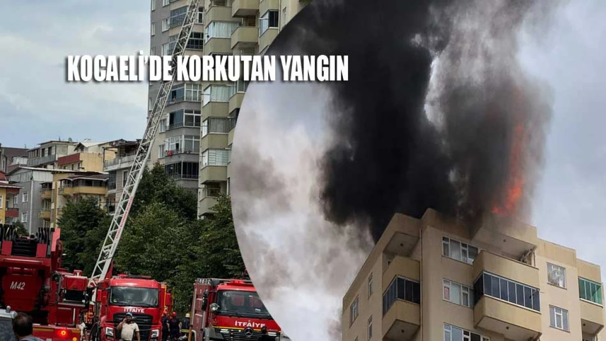Kocaeli'de korkutan yangın. Ekipler zamanla yarıştı
