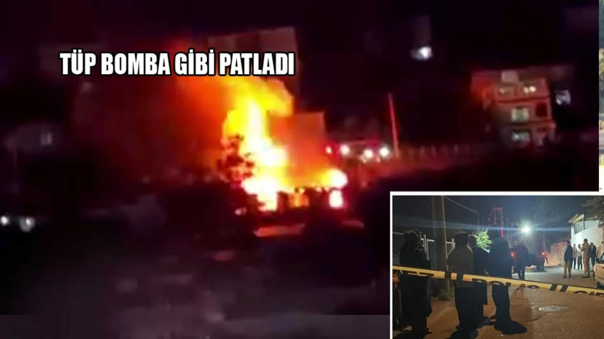  Mutfak t&uuml;p&uuml; bomba gibi patladı