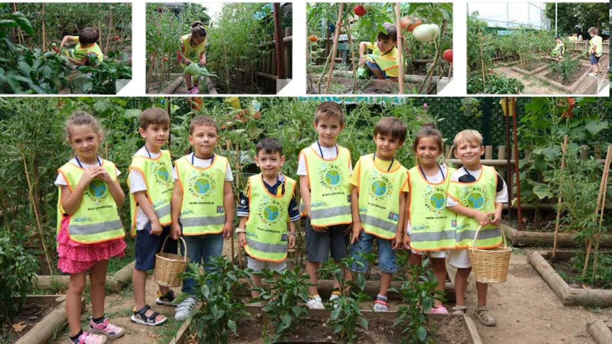 Lokomotif Çocuk Köyü’nde miniklerin hasat sevinci