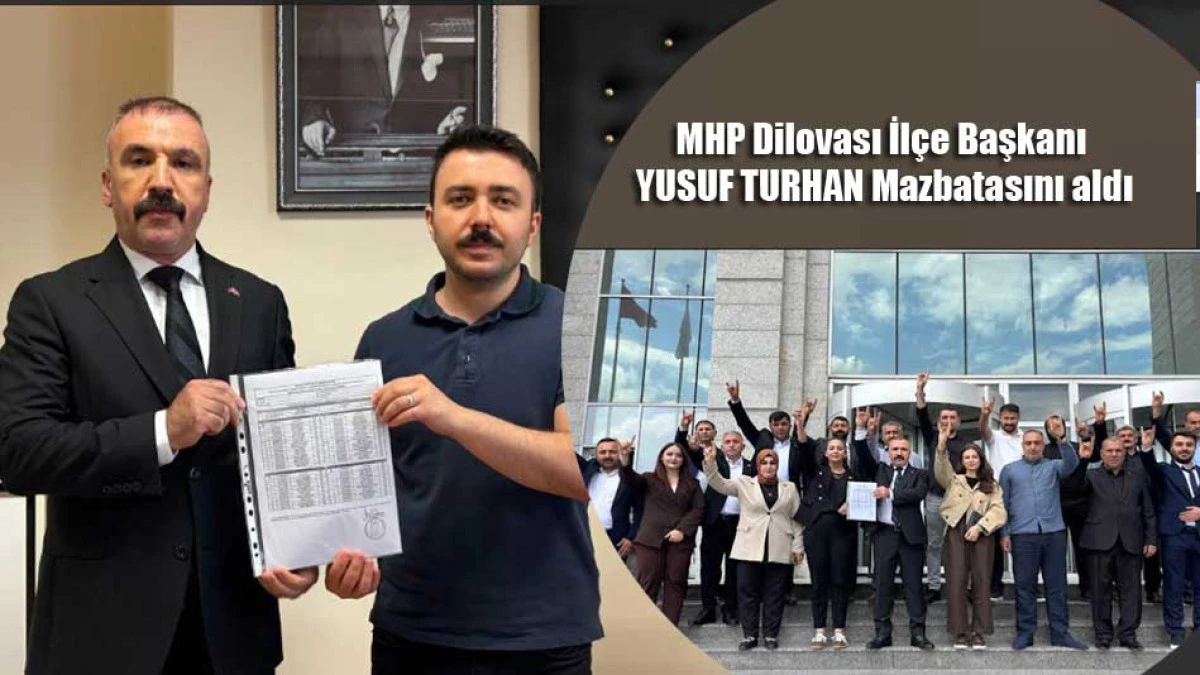 MHP Dilovası İl&ccedil;e Başkanı Turhan mazbatasını aldı