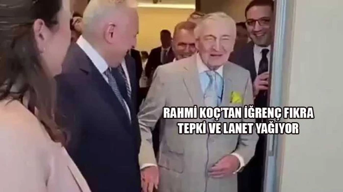 Rahmi Ko&ccedil;'tan iğren&ccedil; fıkra. Tepki ve lanet yağdı