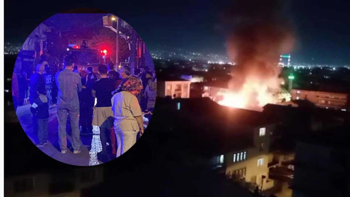Yangın mahalleyi ayağa kaldırdı