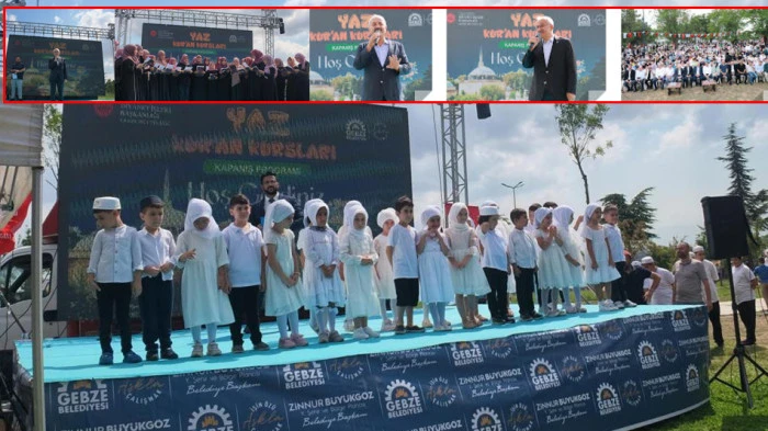Gebze'de Yaz Kur'an Kurslarına g&ouml;rkemli kapanış